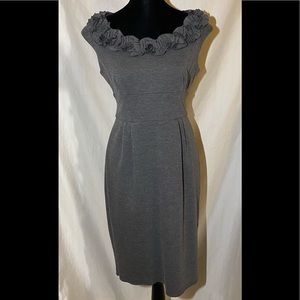 London Times grey sheath dress